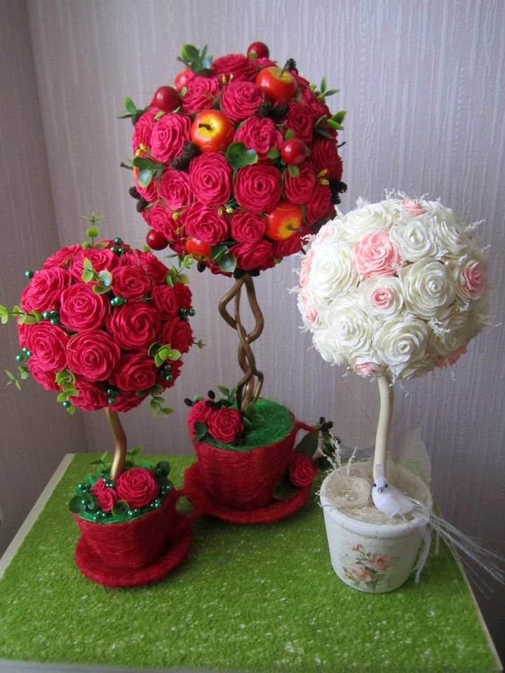 Топиарий из цветов все фото